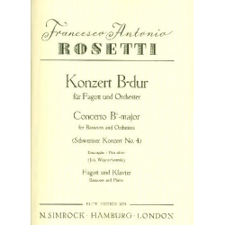 Konzert B-Dur für Fagott und Orchester : - Francesco Antonio Rosetti (Rößler)
