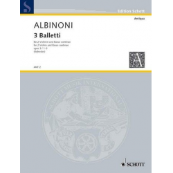 3 Balletti op.3,1-3 : für - Tomaso Albinoni