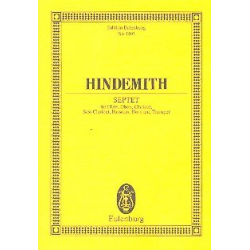 Septett : für Flöte, Oboe, Klarinette, - Paul Hindemith