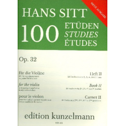 100 Etüden op.32 Band 2 : - Hans Sitt