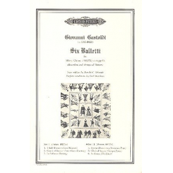 15 balletti vol.2 : for 5 mixed voices -Giovanni Giacomo Gastoldi