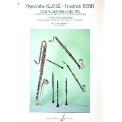 12 études mélodiques : pour clarinette - Hyacinte Eleonore Klosé