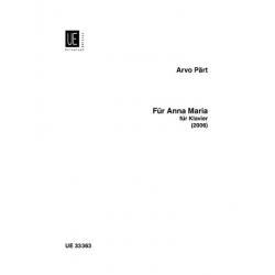 Für Anna Maria : für Klavier - Arvo Pärt