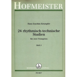 24 rhythmisch-technische Studien Band 2 : - Hans-Joachim Krumpfer