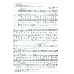 3 Psalmlieder op.13 nach Klaviersätzen von J.S. Bach : - Peter Cornelius