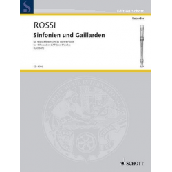 Sinfonien und Galliarden : - Salomon Rossi Hebreo