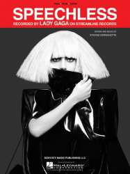 Speechless : Einzelausgabe piano/vocal/ - Lady Gaga