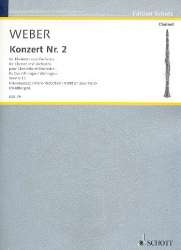 Konzert Es-Dur Nr.2 op.74 für Klarinette und Orchester (Klavierauszug) - Carl Maria von Weber