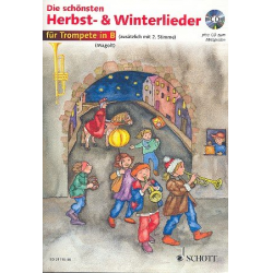 Die schönsten Herbst- und Winterlieder (+CD) für 1-2 Trompeten in B - Diverse / Arr. Hans und Marianne Magolt