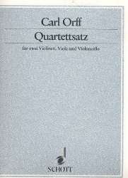 Quartettsatz : für Streichquartett - Carl Orff