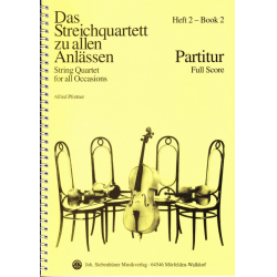 Das Streichquartett zu allen Anlässen Band 2 - Partitur - Alfred Pfortner