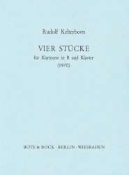 4 STUECKE : FUER KLARINETTE UND - Rudolf Kelterborn