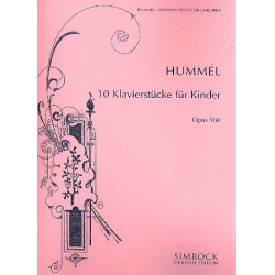 10 Klavierstücke für Kinder op.56b - Bertold Hummel
