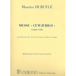 Messe cum jubilo : pour baryton - Maurice Duruflé