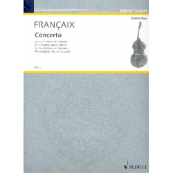 Konzert für Kontrabass und Orchester : - Jean Francaix