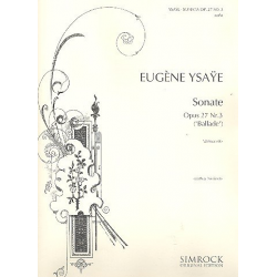 Sonate op.27,3 : für Violoncello und Klavier - Eugène Ysaye