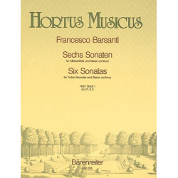 6 Sonaten op.1 Band 1 (Nr.1,3,5) : - Francesco Barsanti