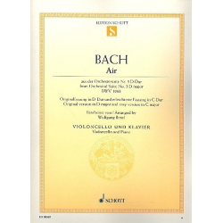 Air BWV1068 (Fassung D-Dur und erleichtert - Johann Sebastian Bach / Arr. Wolfgang Birtel