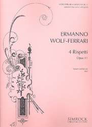 4 Rispetti op.11 : für tiefe - Ermanno Wolf-Ferrari