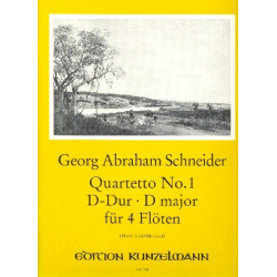Quartetto D-Dur Nr.1 : - Georg Abraham Schneider