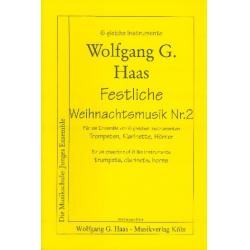 FESTLICHE WEIHNACHTSMUSIK BD.2 : - Wolfgang G. Haas