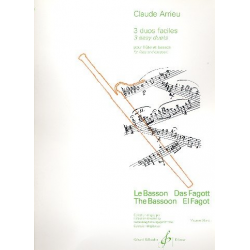 3 Duos faciles : pour flûte et basson - Claude Arrieu