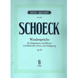 Wandersprüche : Liederfolge für - Othmar Schoeck