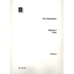 Stanza  I (1969) : für Gitarre, Harfe, Klavier - Toru Takemitsu