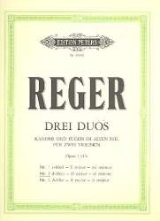 3 Duos op.131b : für 2 Violinen - Max Reger