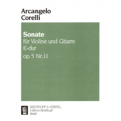 Sonate E-Dur op.5,11 : - Arcangelo Corelli / Arr. Rudolf Buttmann