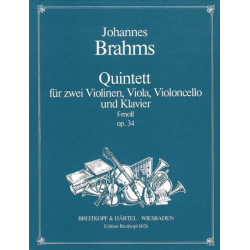 Quintett f-Moll op.34 : für - Johannes Brahms