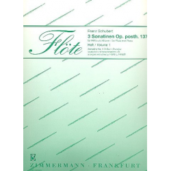 Sonatine D-Dur D384 op.posth.137,1 : - Franz Schubert / Arr. Hans Ludwig Hirsch