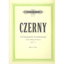 24 Übungsstücke im Fünftonraum - Carl Czerny