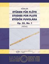 Etüden op.33 für Flöte - Ernesto Köhler