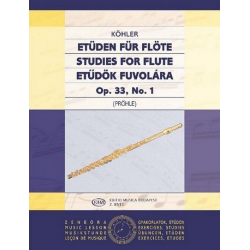 Etüden op.33 für Flöte -Ernesto Köhler