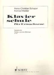 Klavierschule für Erwachsene : - Heinz-Christian Schaper