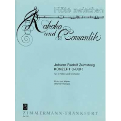 Konzert für 2 Flöten und Orchester : - Johann Rudolf Zumsteeg / Arr. Werner Richter