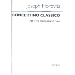 Concertino classico for 2 trumpets and piano -Joseph Horovitz