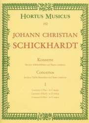 Konzerte Band 1 : für 4 Altblockflöten und bc - Johann Christian Schickhardt