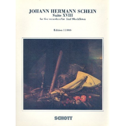 Suite no.18 : for ssatb recorders -Johann Hermann Schein