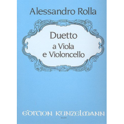 Duetto für Viola und Cello - Alessandro Rolla