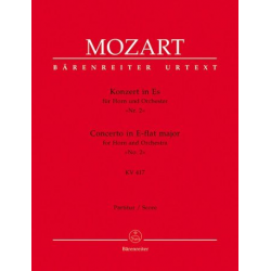 Konzert Es-Dur KV417 für Horn und Orchester (Partitur) -Wolfgang Amadeus Mozart / Arr.Franz Giegling