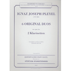 6 Original-Duos : für 2 Klarinetten - Ignaz Joseph Pleyel