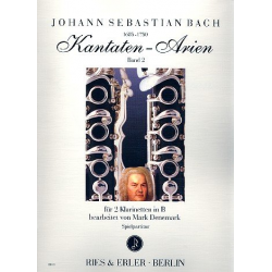 Kantaten-Arien Band 2 : für 2 Klarinetten - Johann Sebastian Bach