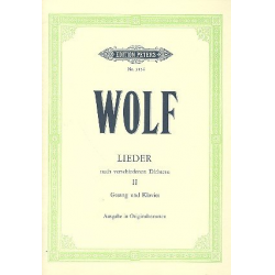 Lieder nach verschiedenen - Hugo Wolf