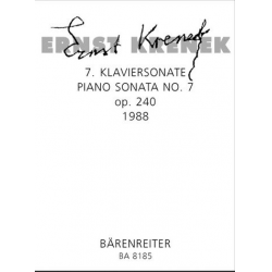 Sonate Nr.7 op.240 : für Klavier - Ernst Krenek