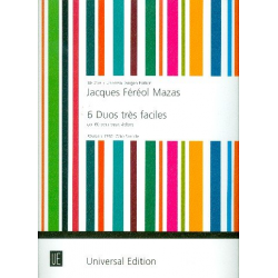 6 duos très faciles op.60 : - Jacques Mazas