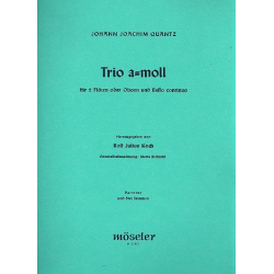 Trio a-Moll : für 2 Flöten und Klavier -Johann Joachim Quantz