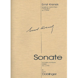 Sonate fis-Moll (1919) op. 3 -Ernst Krenek
