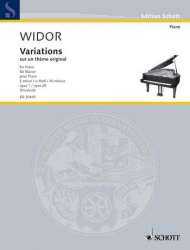 Variations sur un thème original e-Moll - Charles-Marie Widor